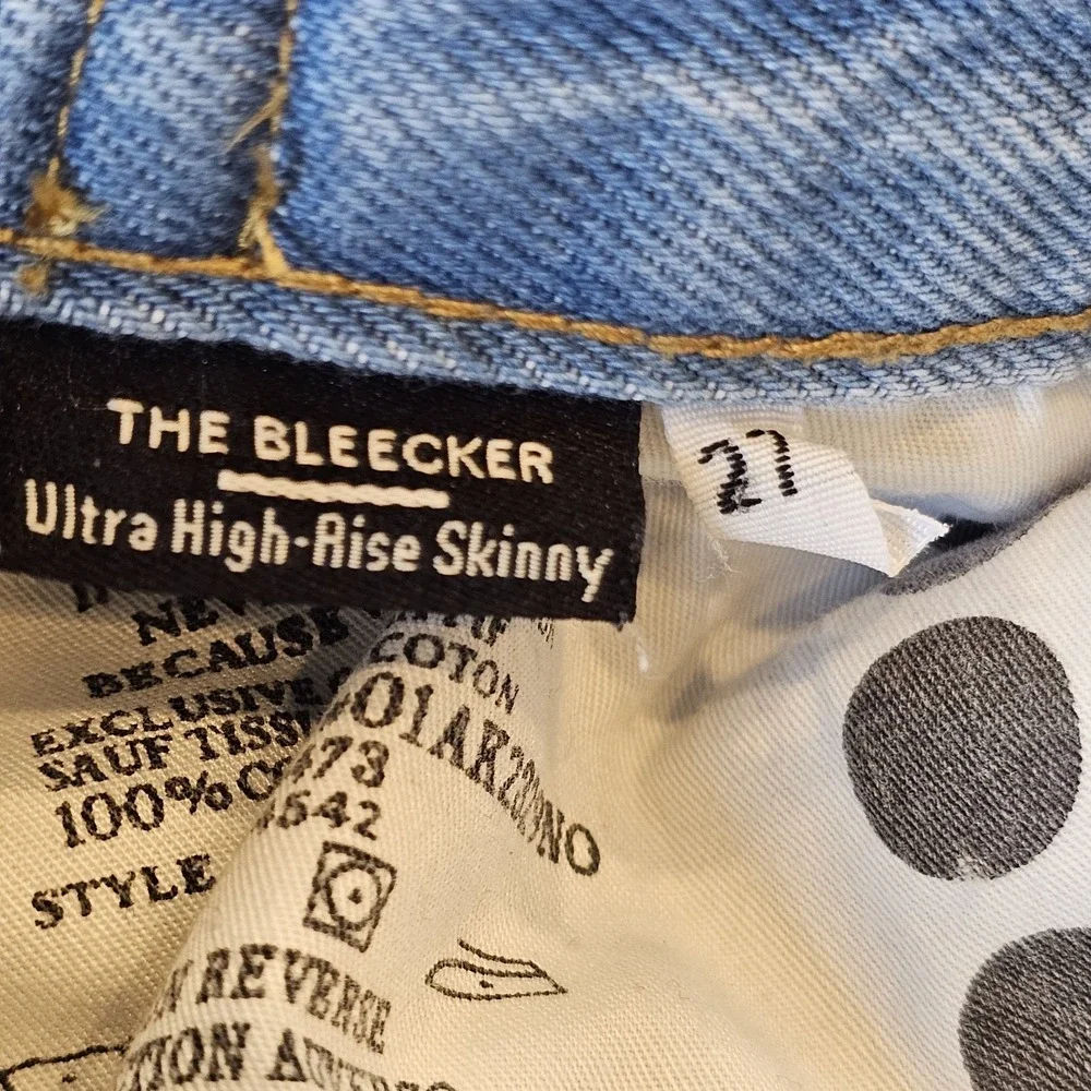 Blanknyc Womens The Bleeker Buckle High Waist Slim Fit Jeans Cotton Pockets 27‎ - Picture 8 of 16